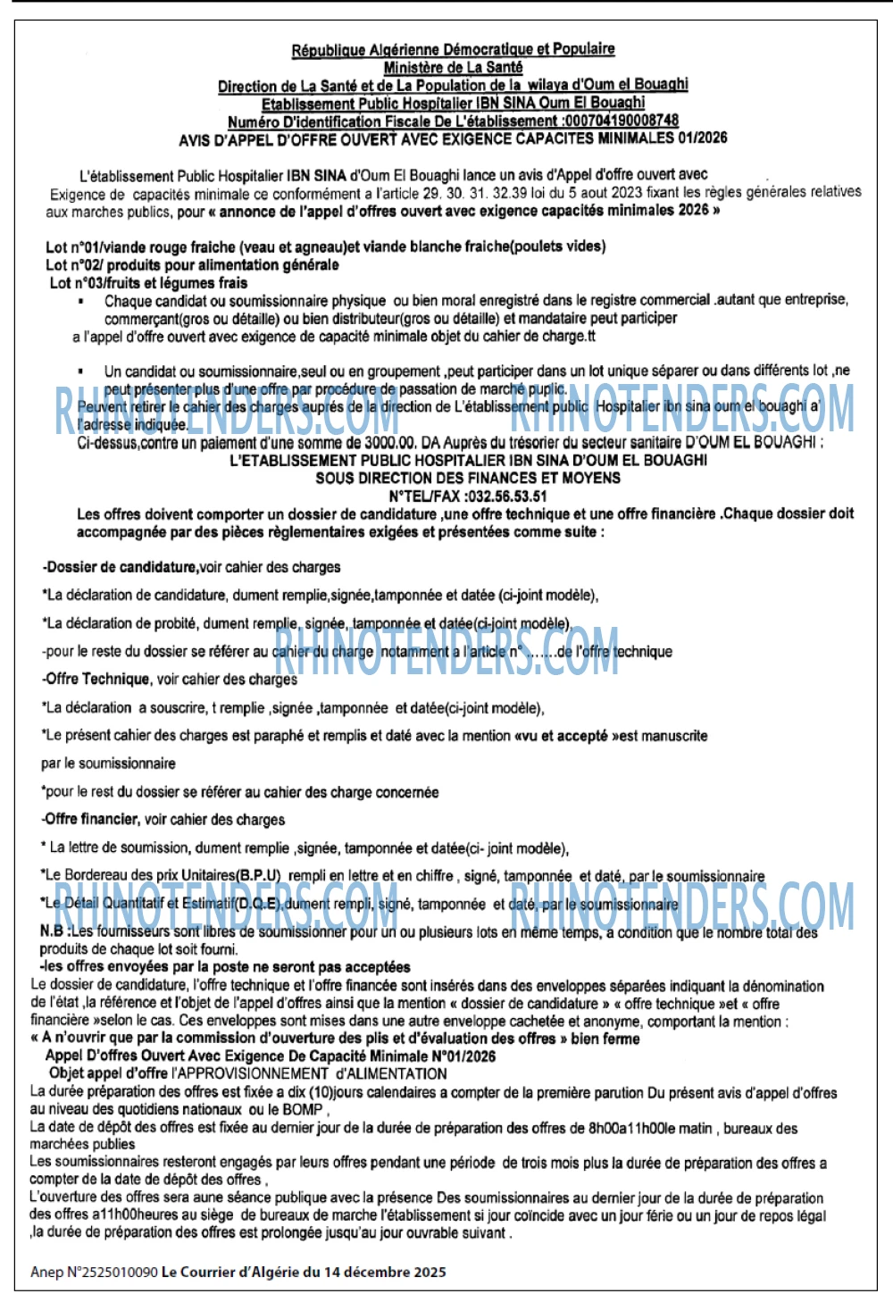 Le Courrier d'Algerie