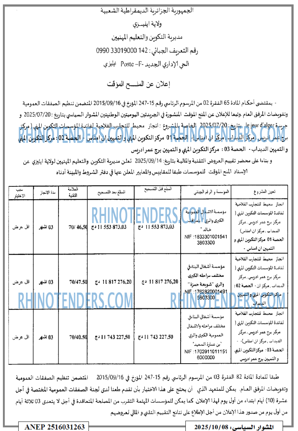 المشوار السياسي