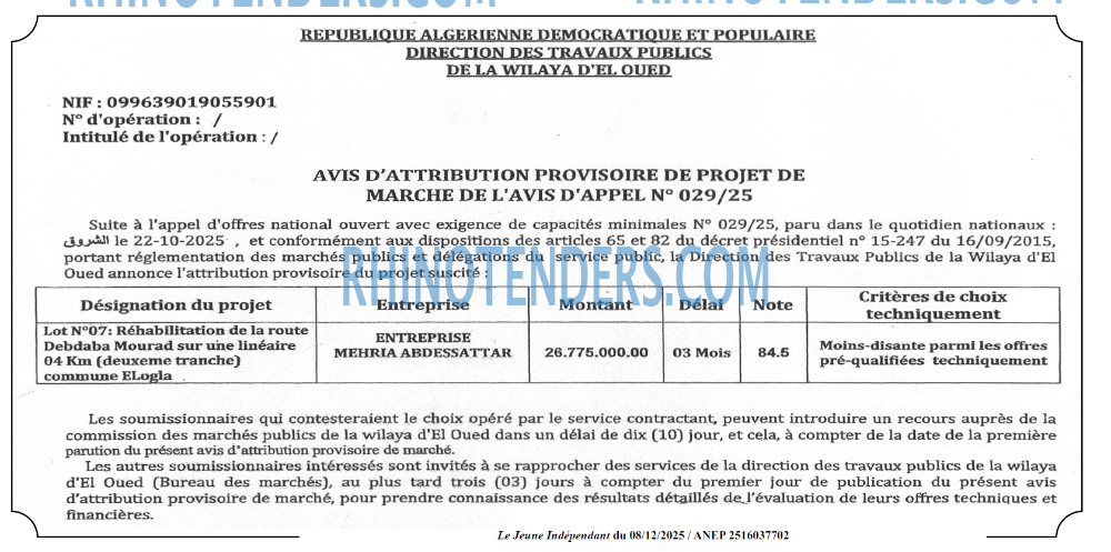 Jeune Independant