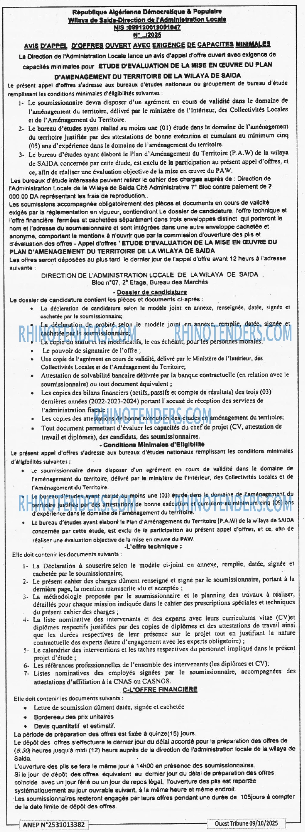 ouest TRIBUNE
