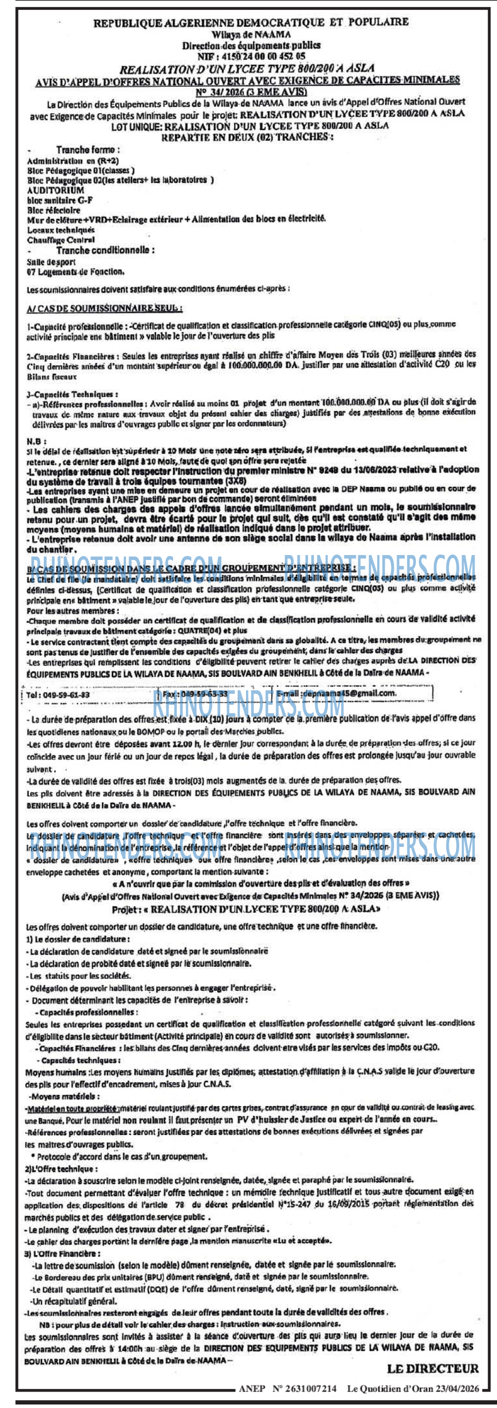 Le Quotidien d'Oran