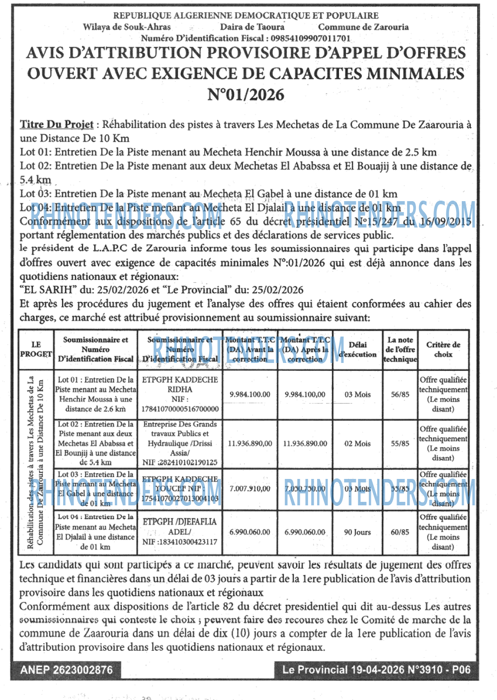 LE PROVINCIAL
