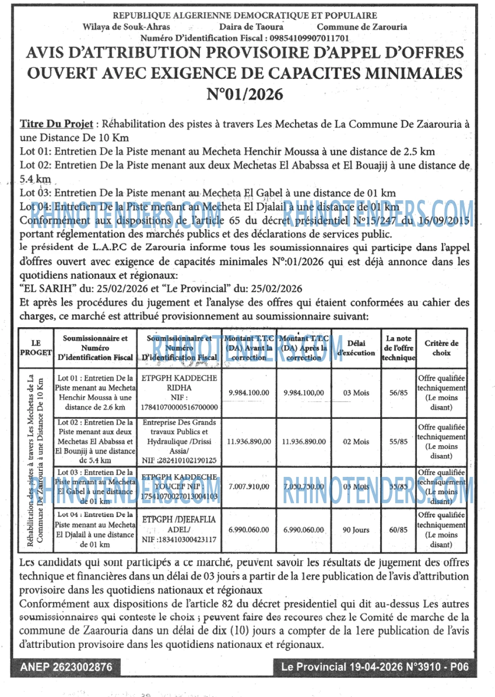 LE PROVINCIAL