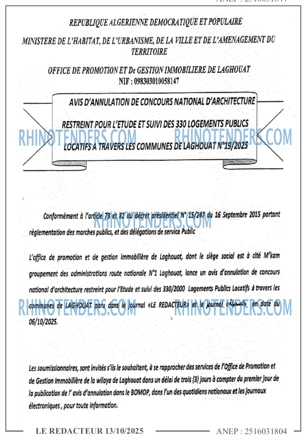 LE REDACTEUR