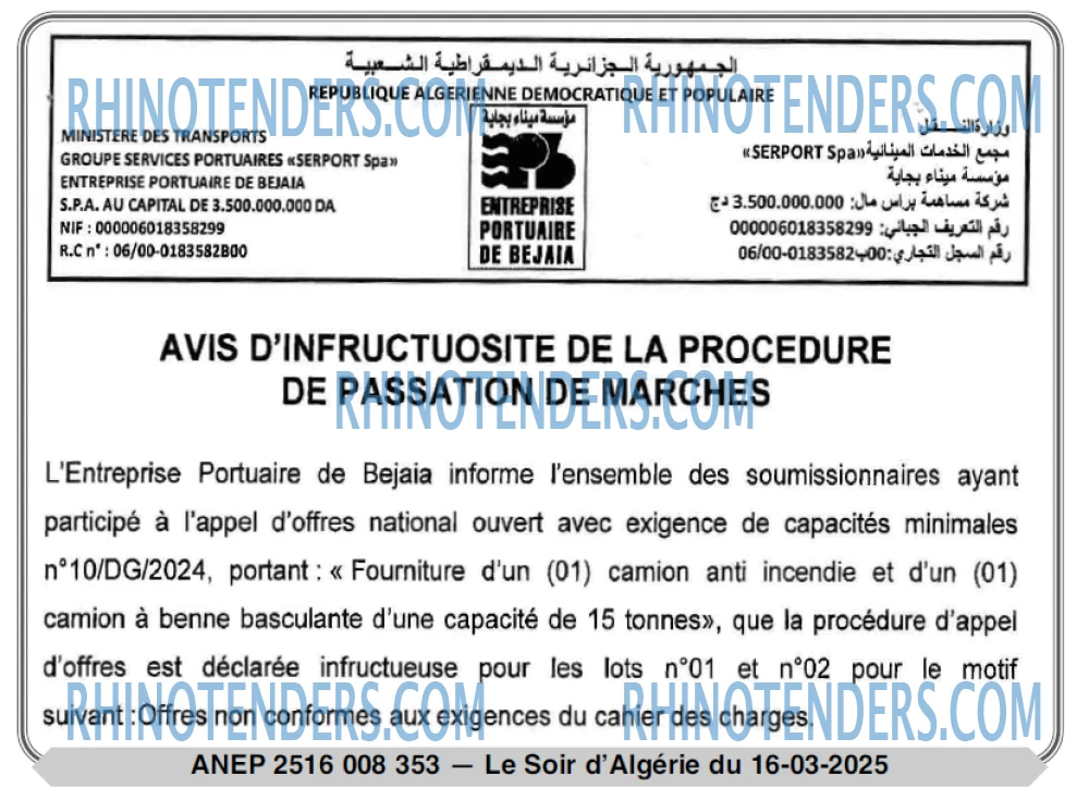 LE SOIR D'ALGERIE