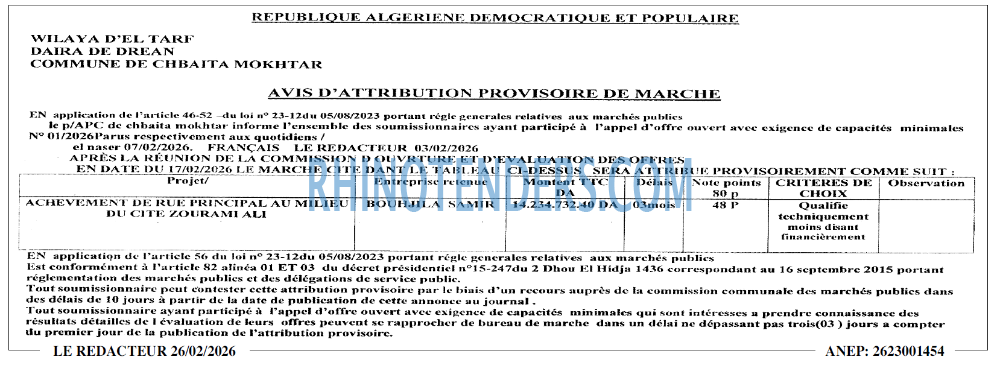 LE REDACTEUR