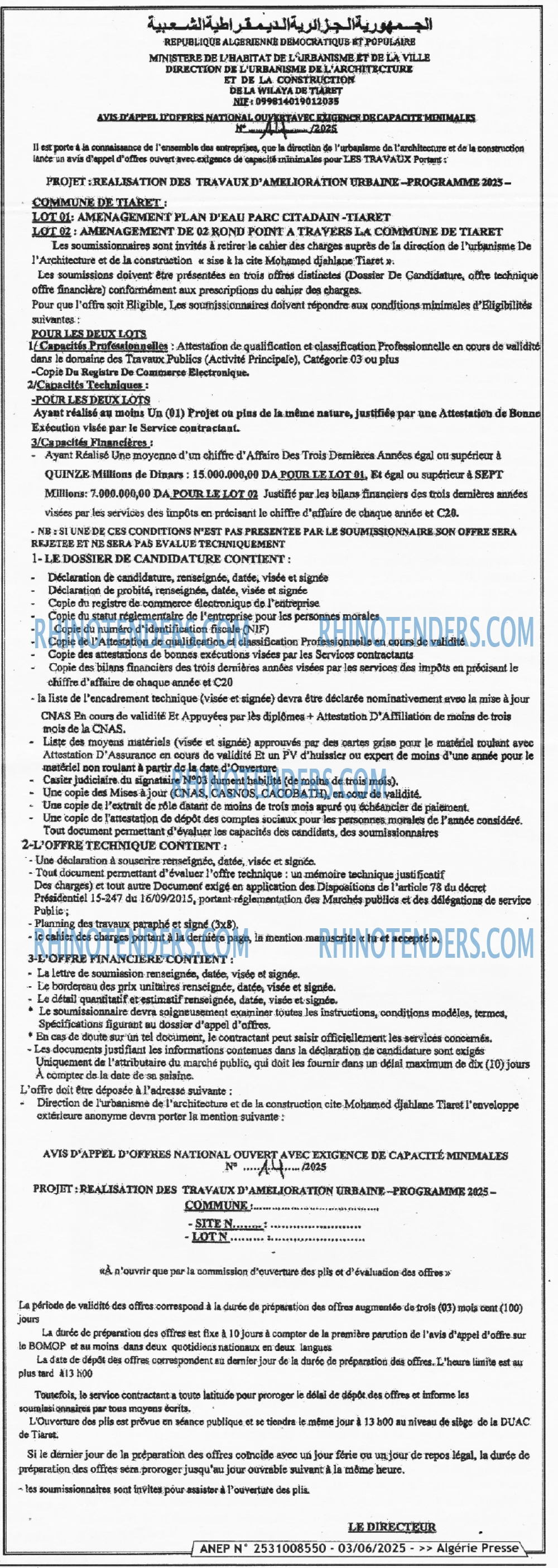 ALGERIE PRESSE