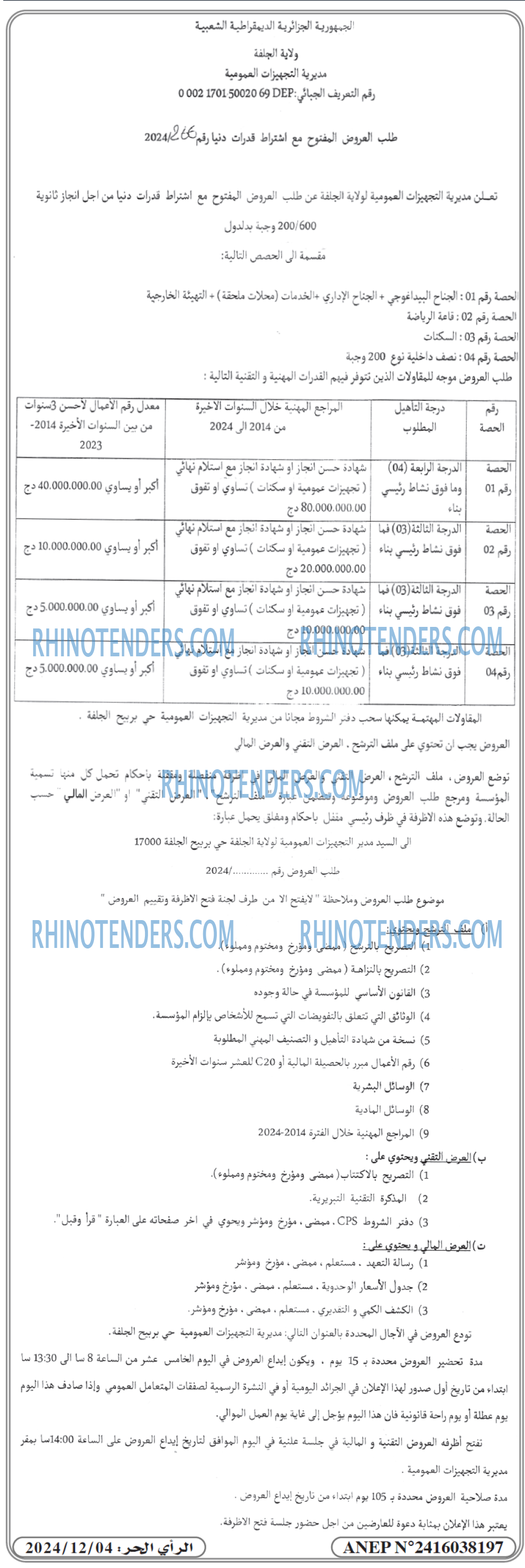 Rhinotenders