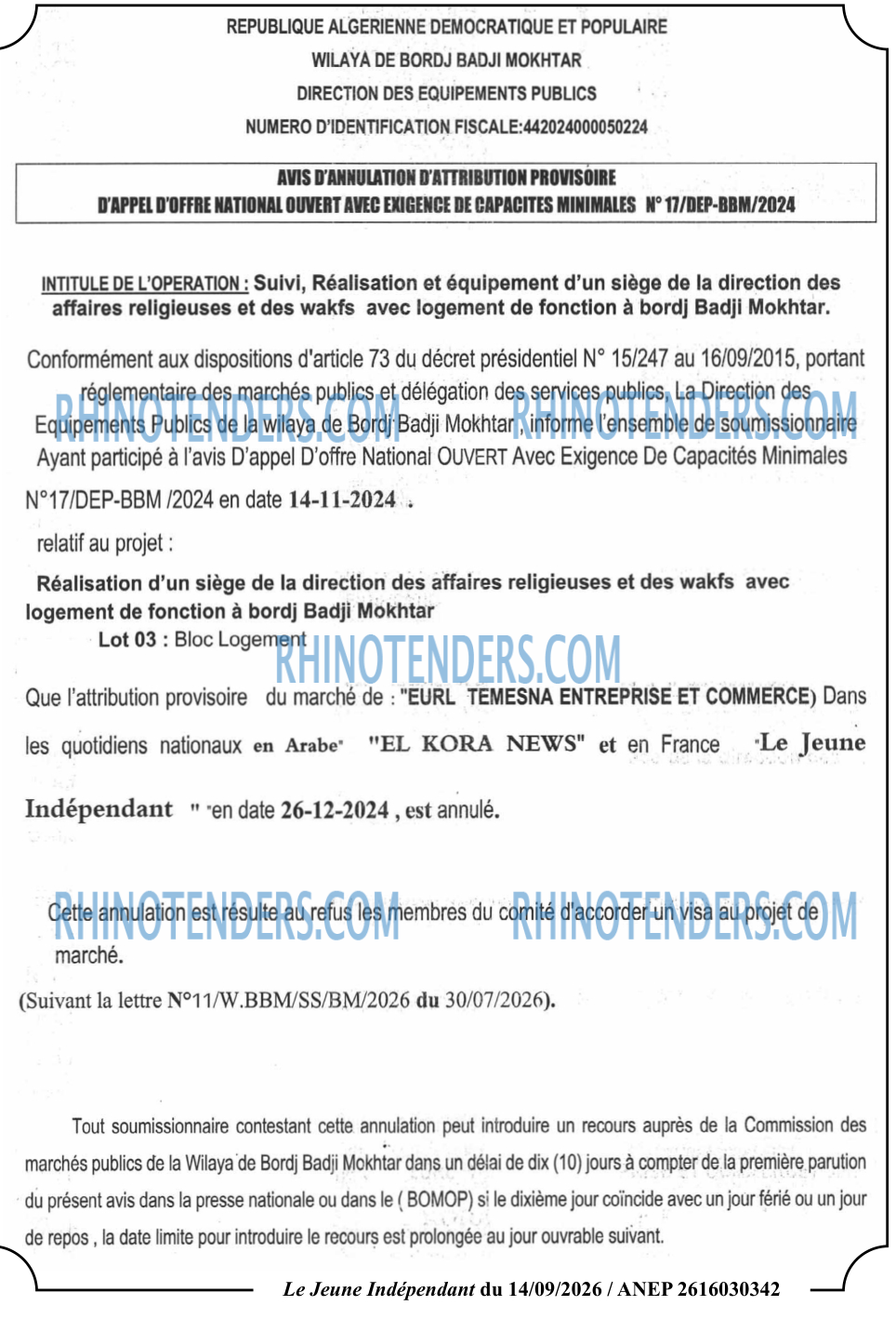 Le jeune indépendant