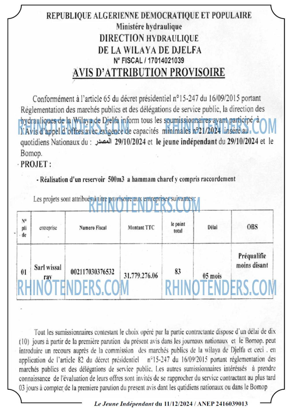 Le jeune indépendant