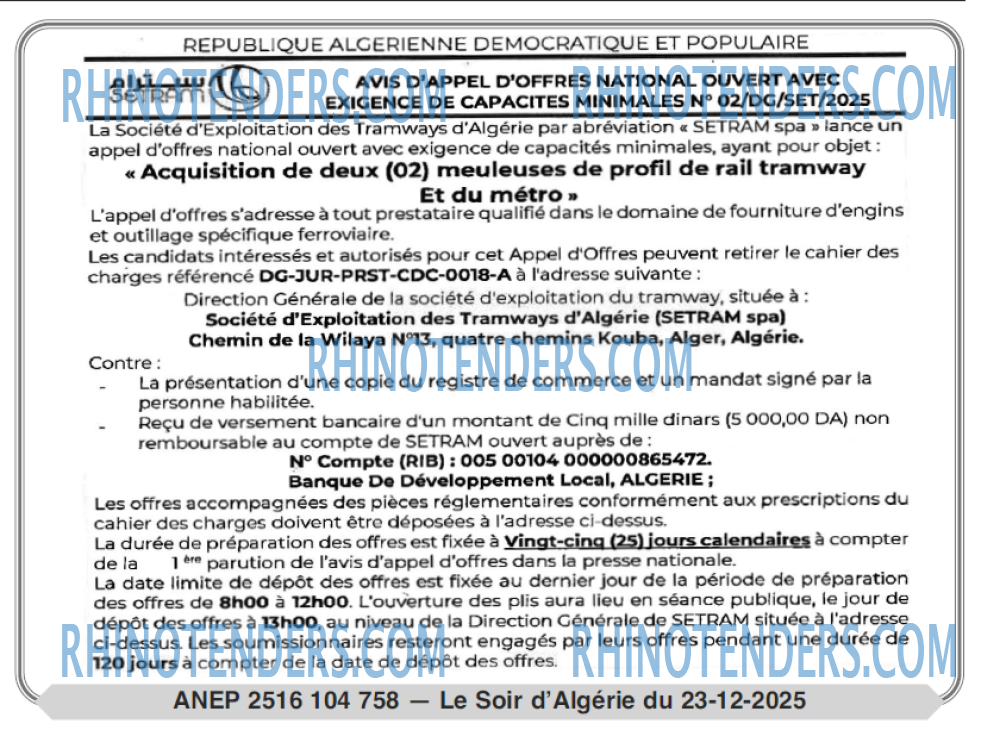 LE SOIR D'ALGERIE