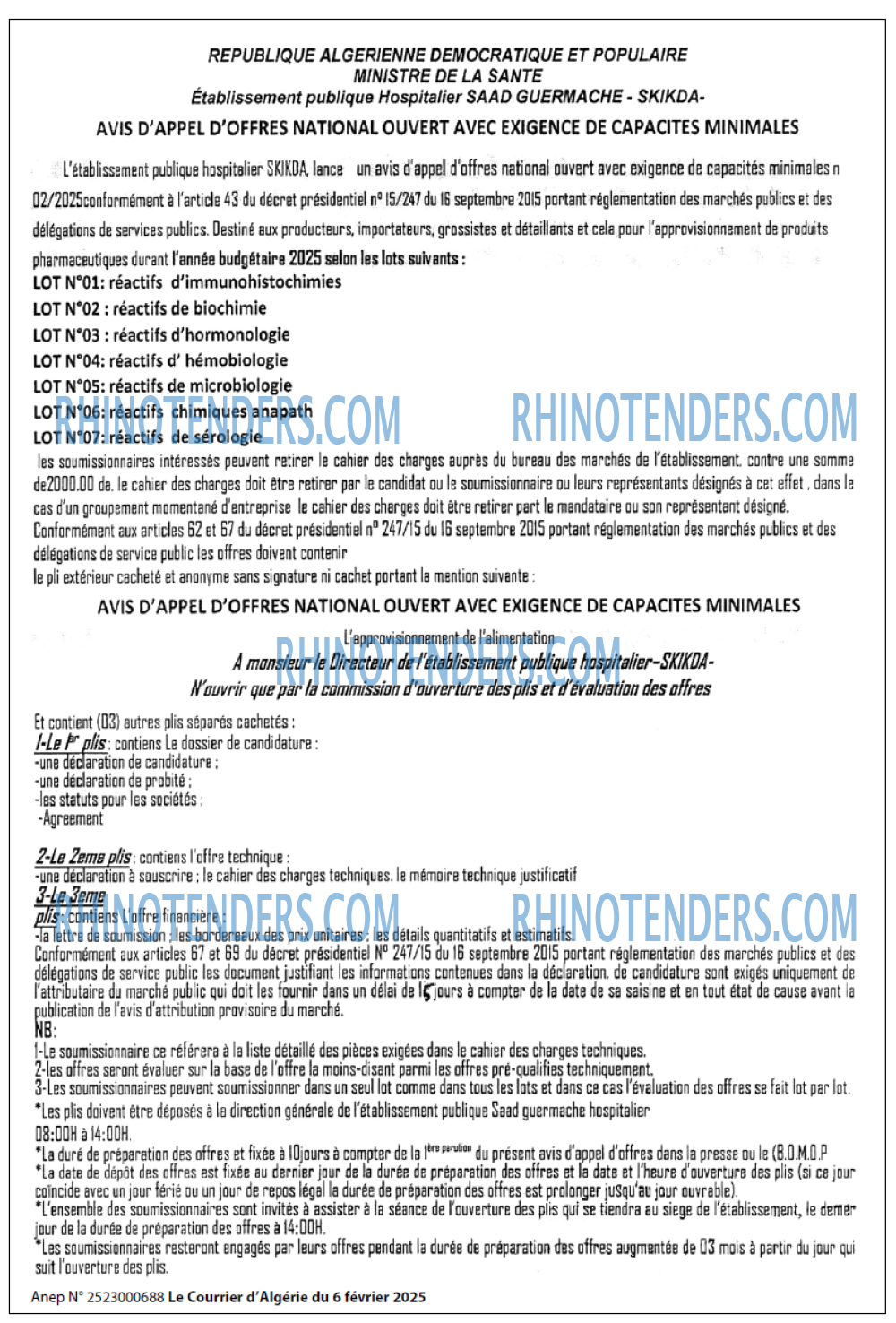Le Courrier d'Algerie