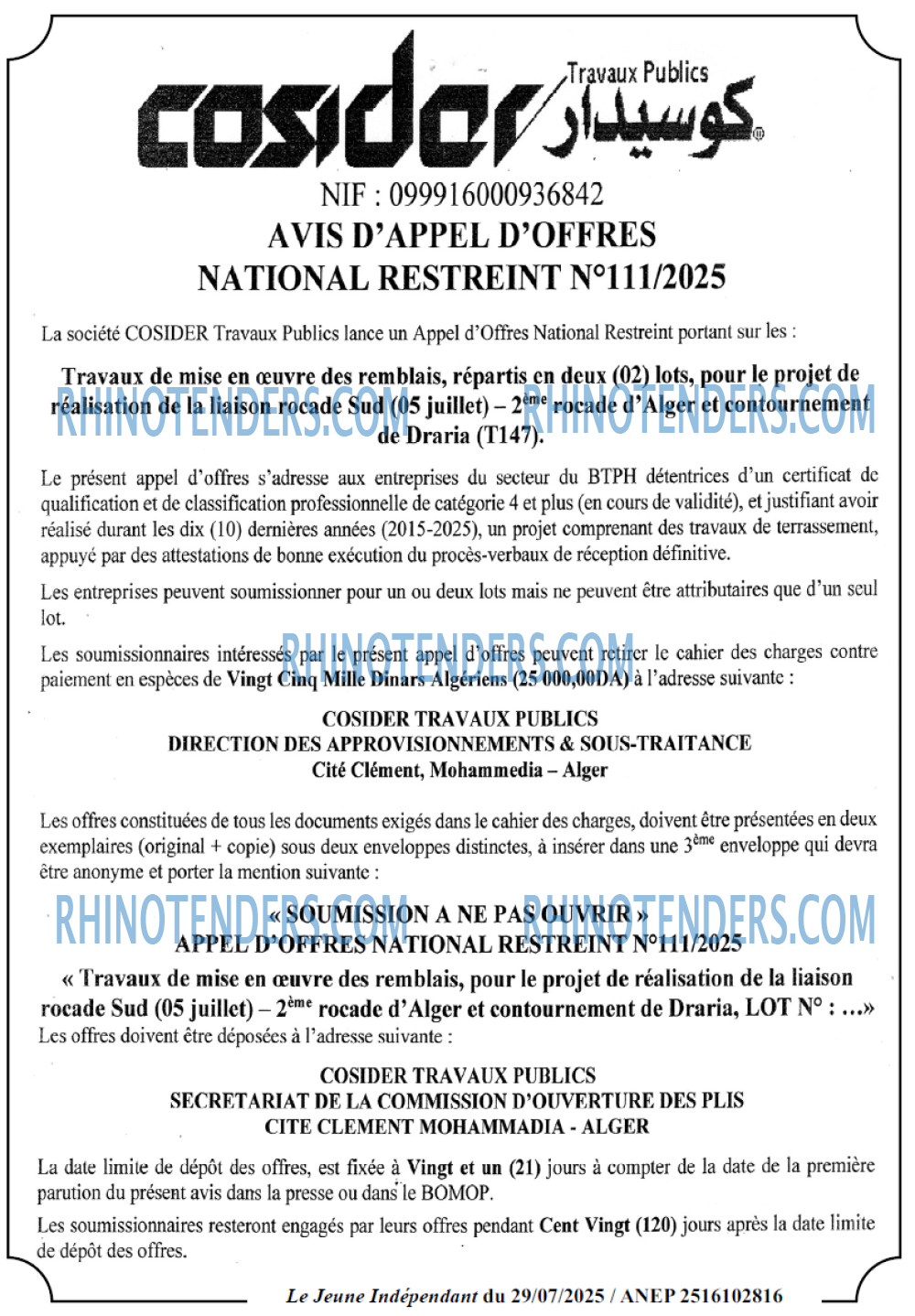 Le jeune indépendant