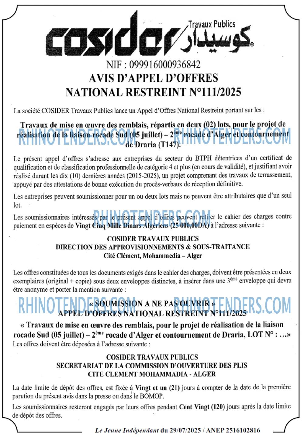Le jeune indépendant