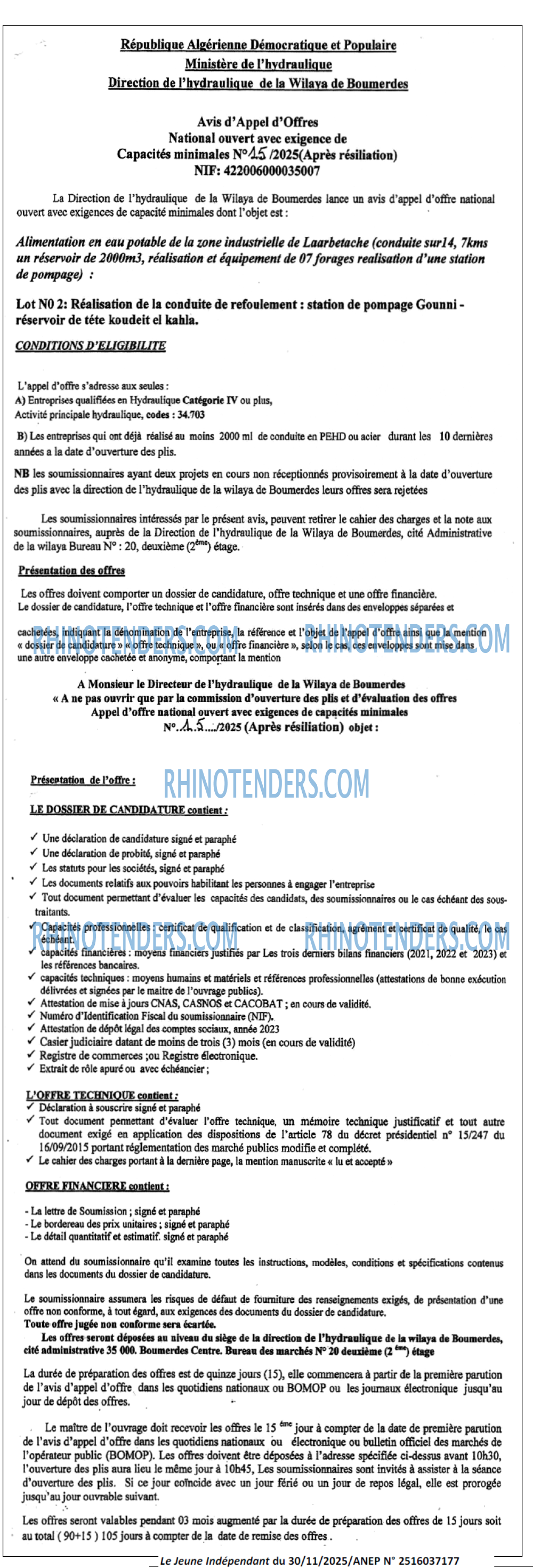 Jeune Independant