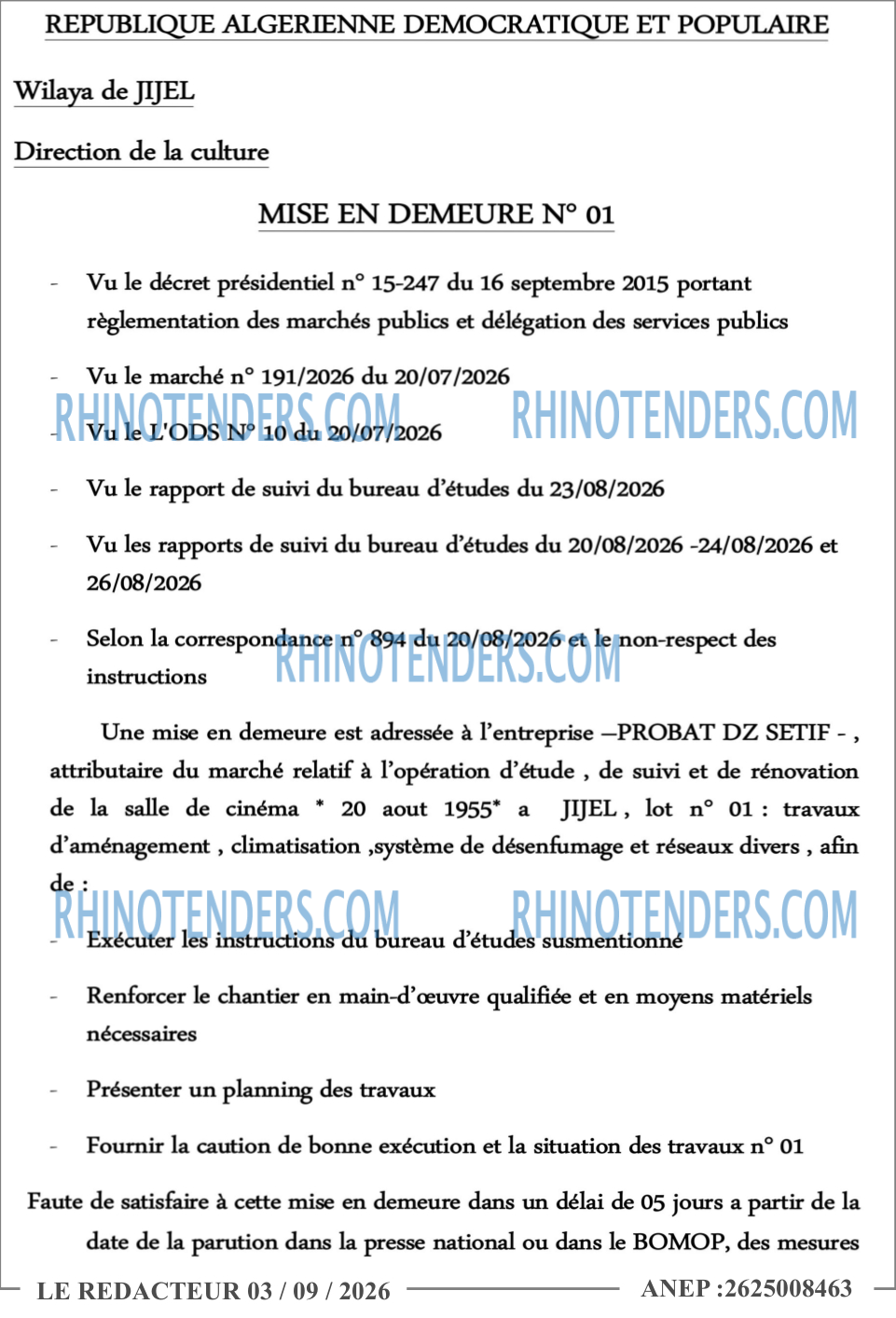 LE REDACTEUR
