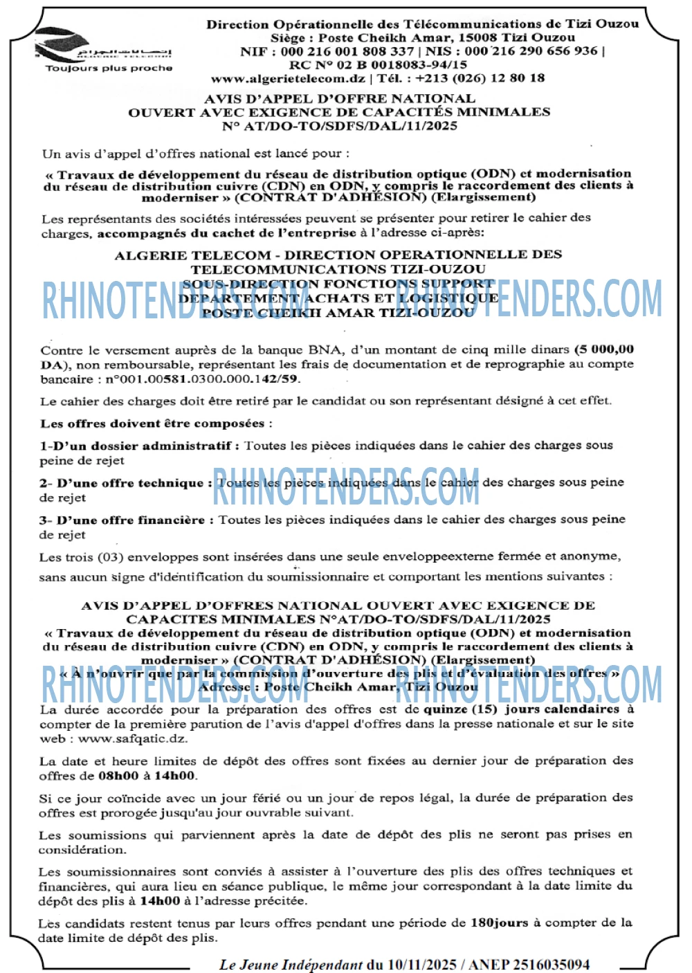 Jeune Independant