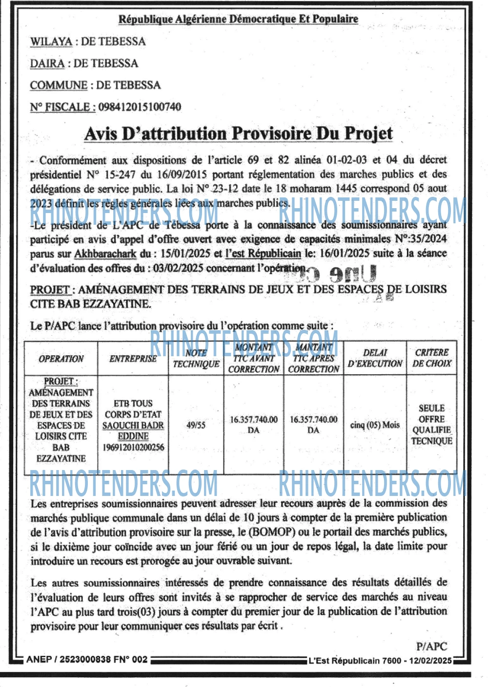 L'index