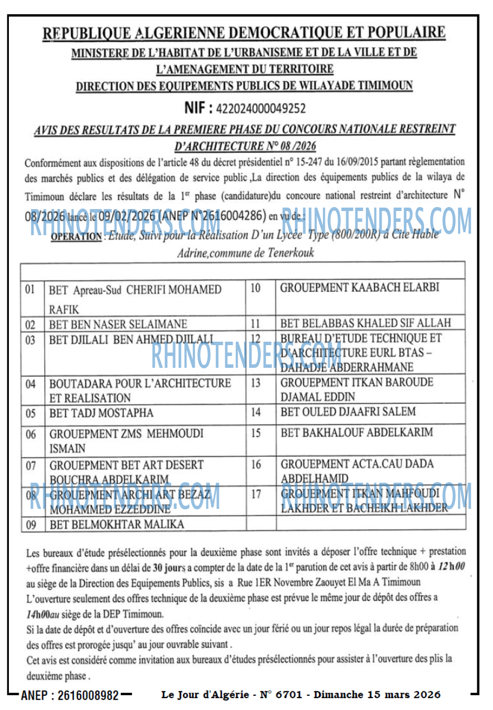 Le Jour d'Algérie