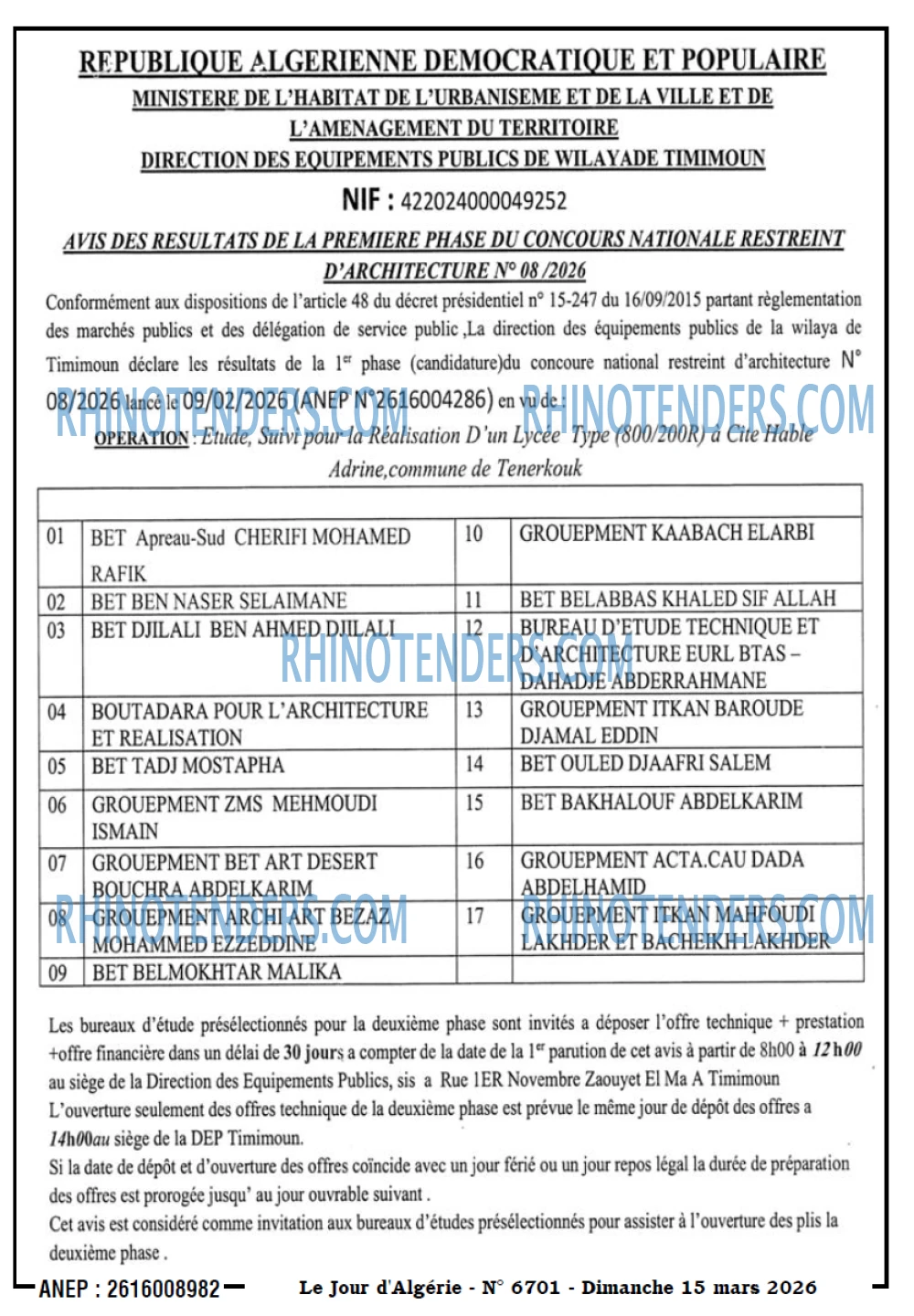 Le Jour d'Algérie