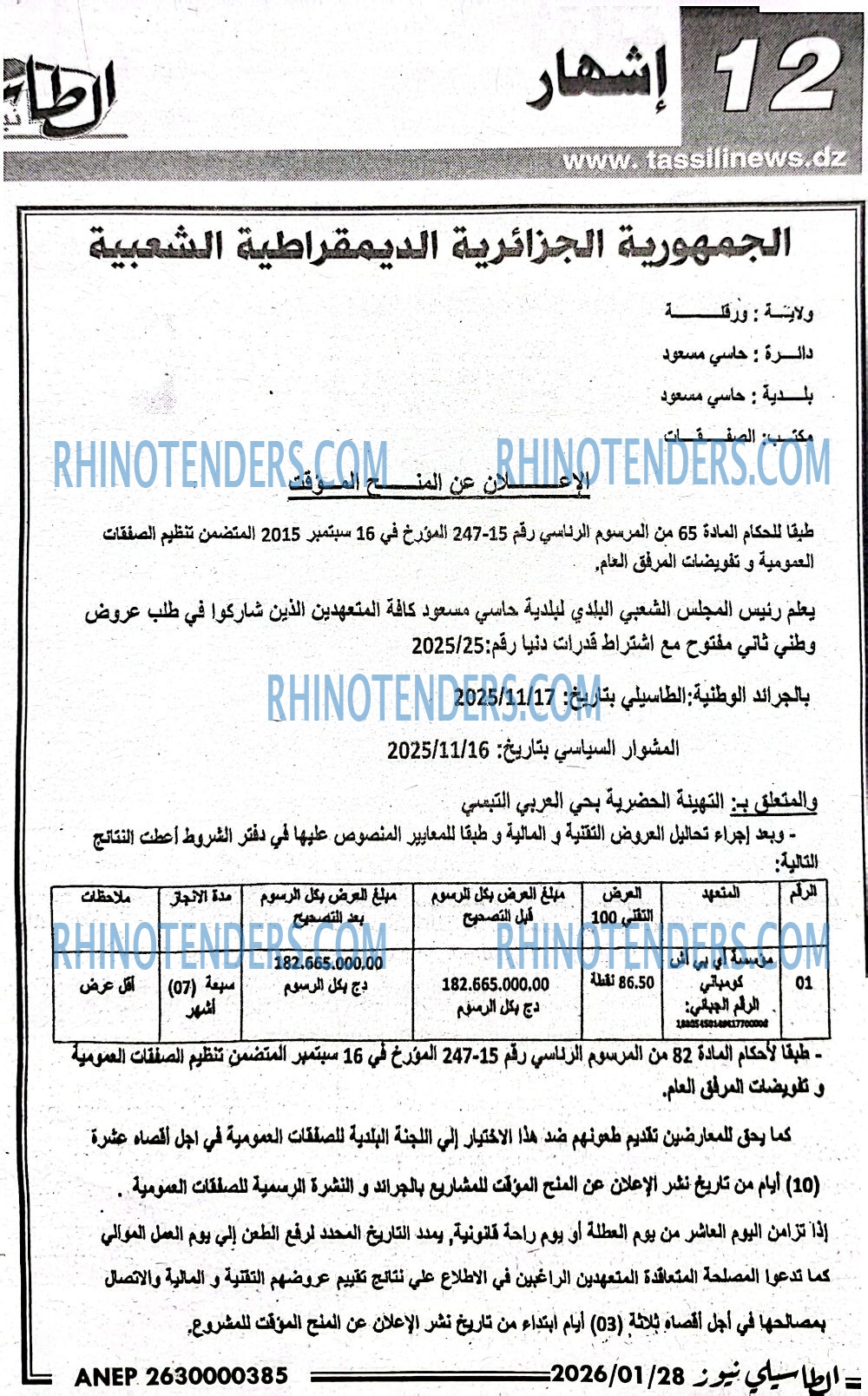 المشوار السياسي