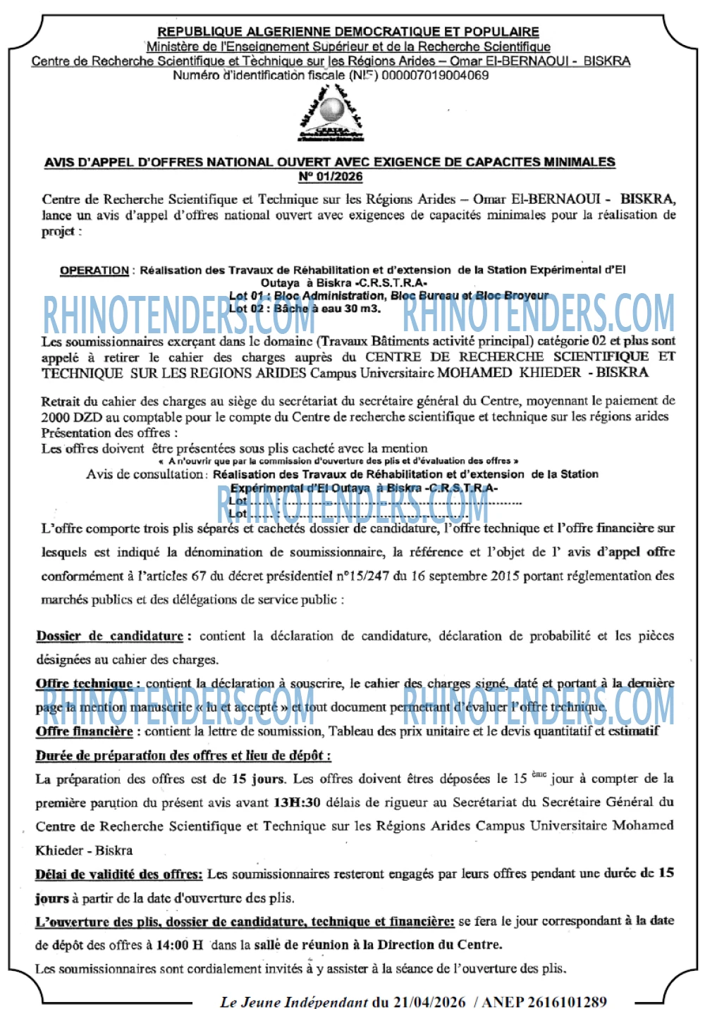 Jeune Independant