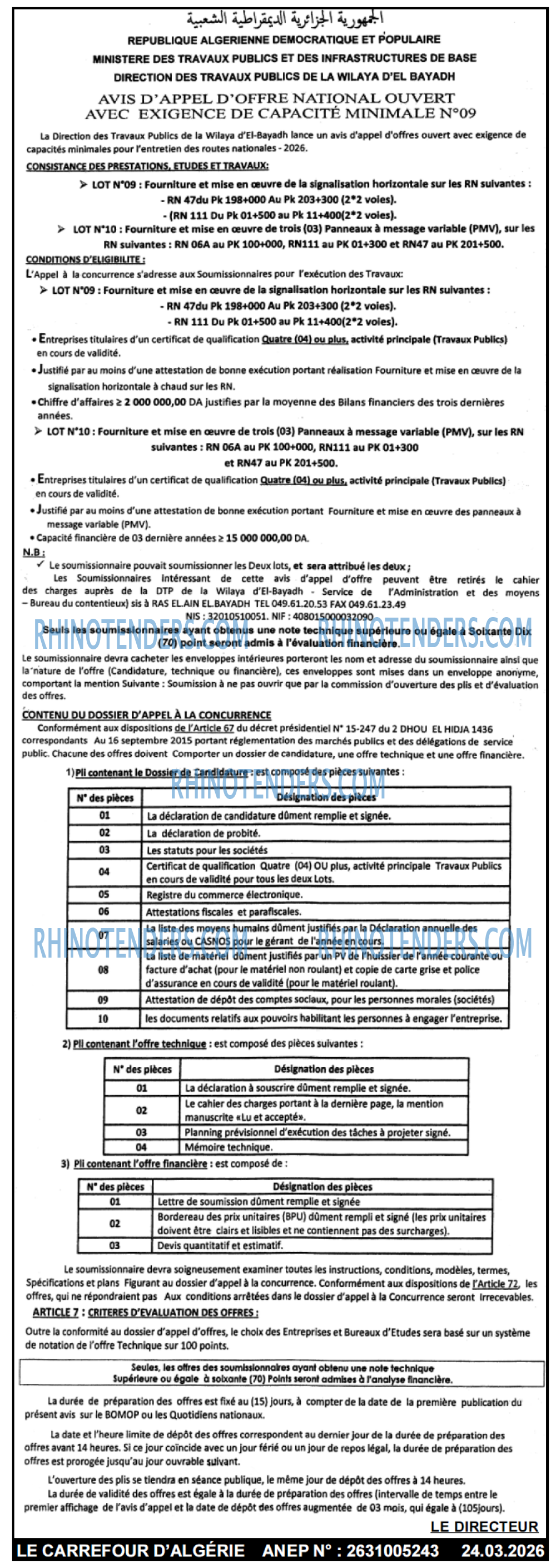 Le Carrefour d'Algérie