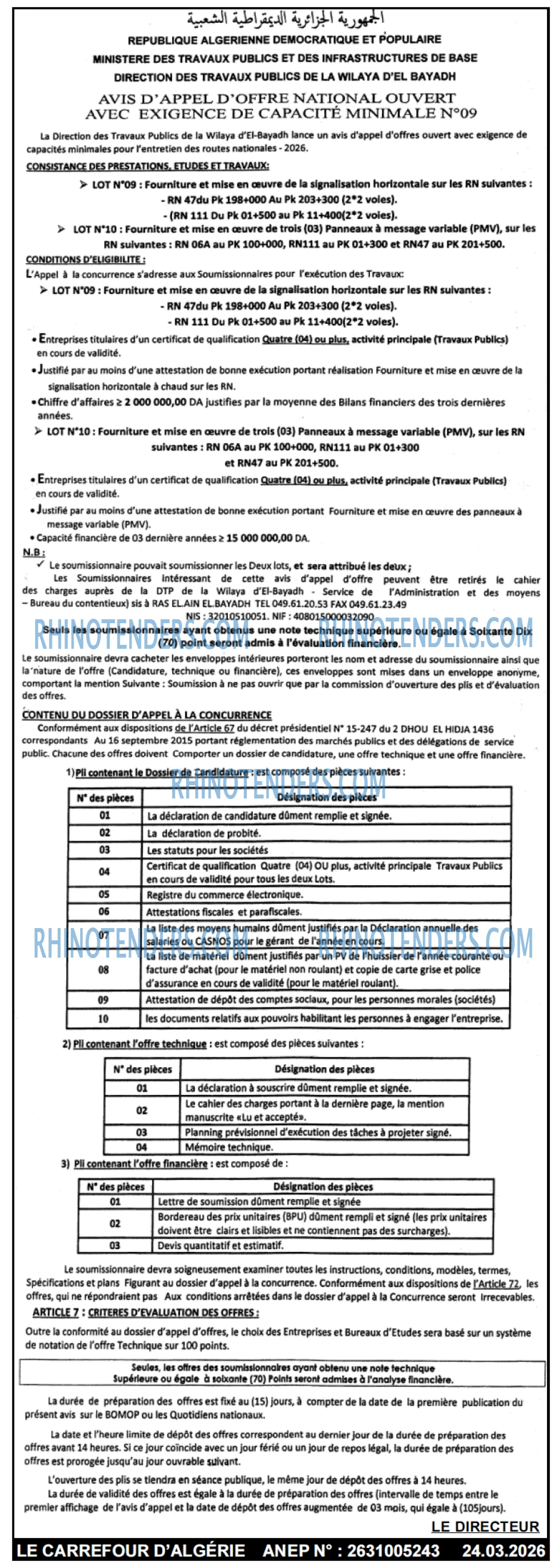 Le Carrefour d'Algérie