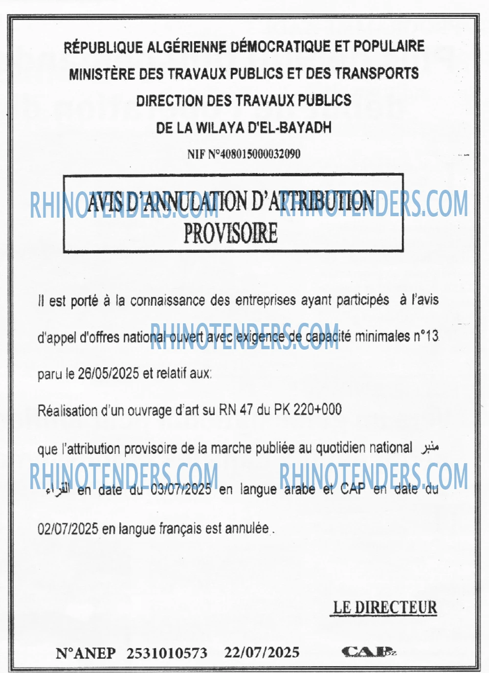 CAP OUEST
