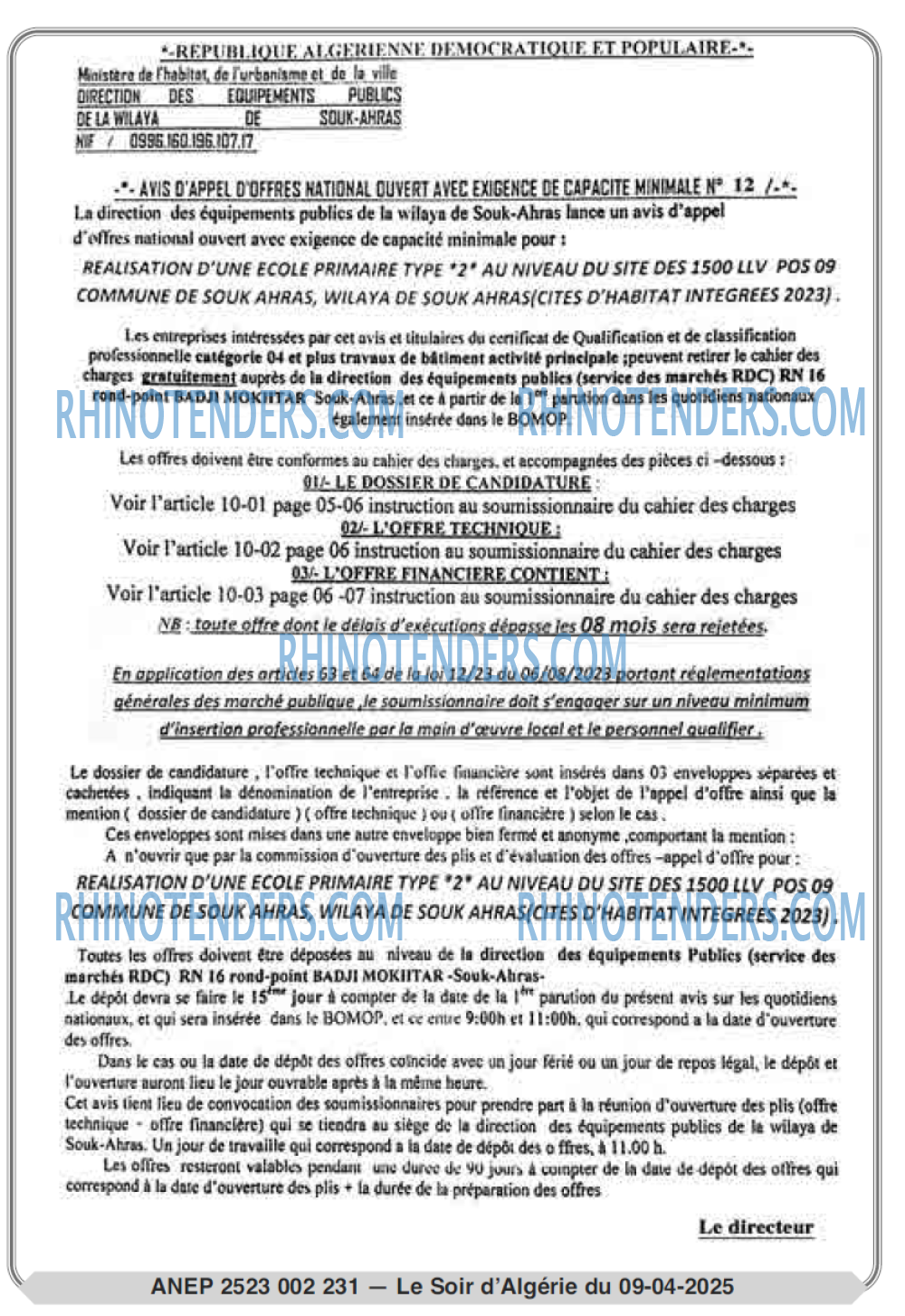 Le Jour d'Algérie