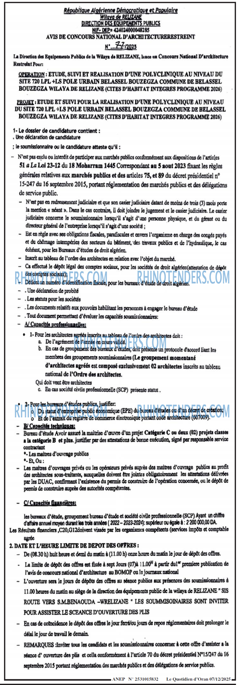 Le Quotidien d'Oran