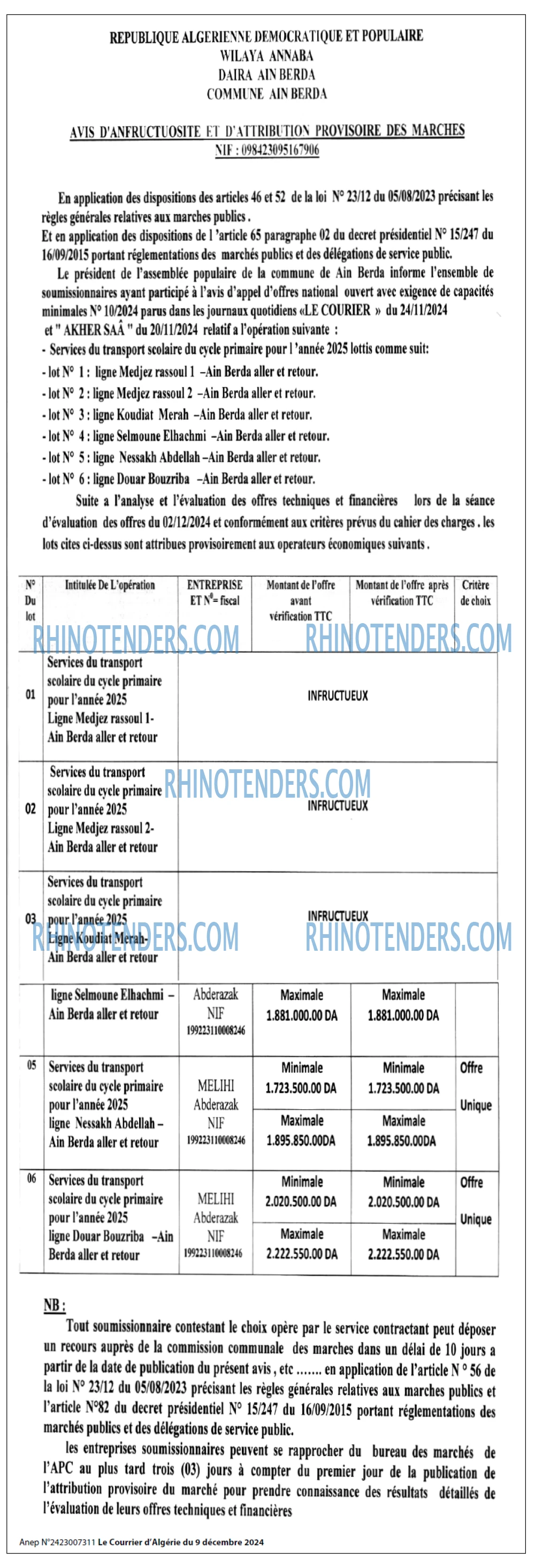 Rhinotenders