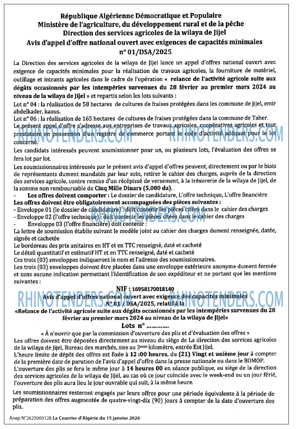 Le Courrier d'Algerie