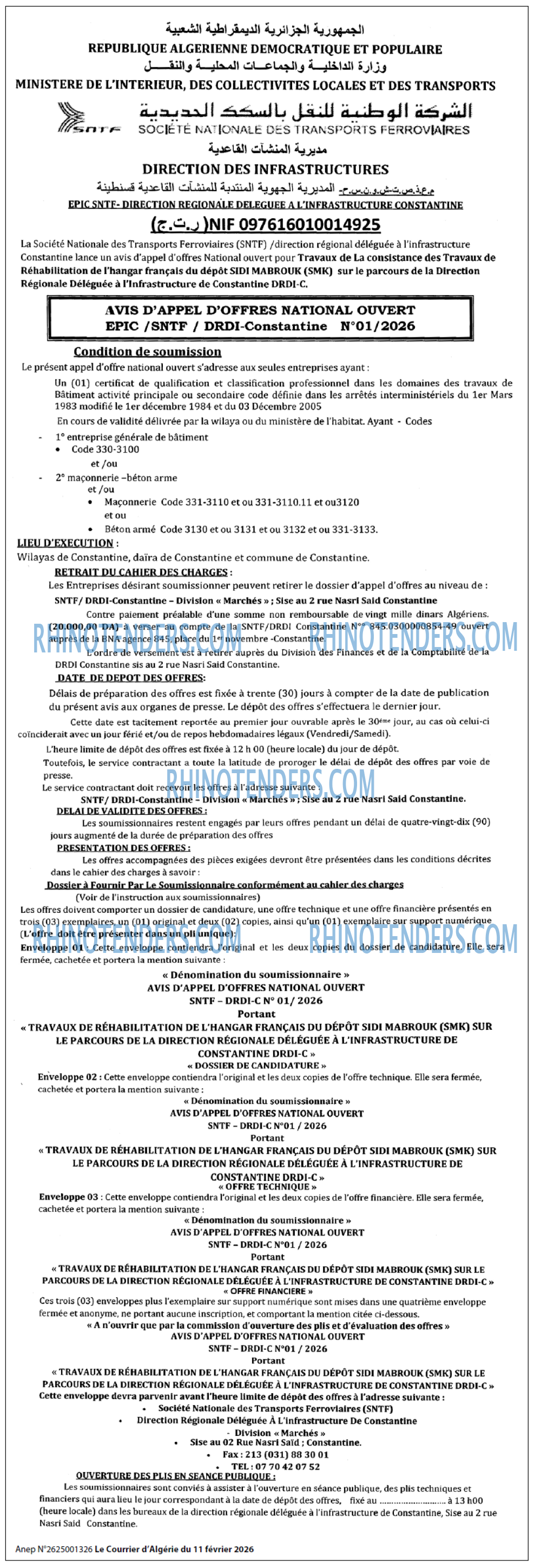 Le Courrier d'Algerie