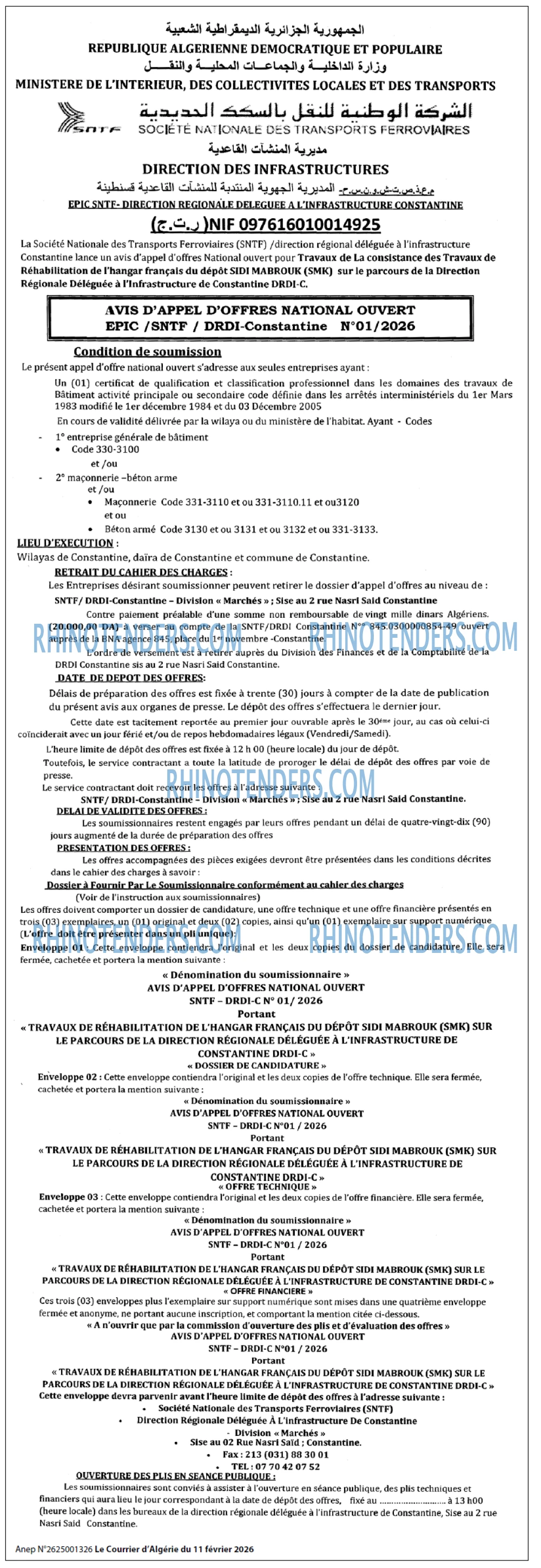 Le Courrier d'Algerie