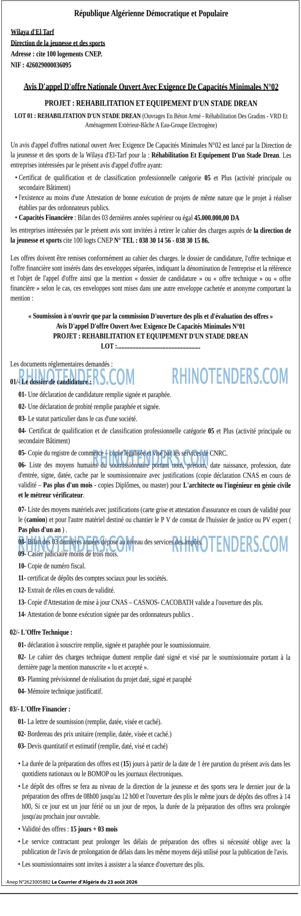 Le Courrier d'Algerie