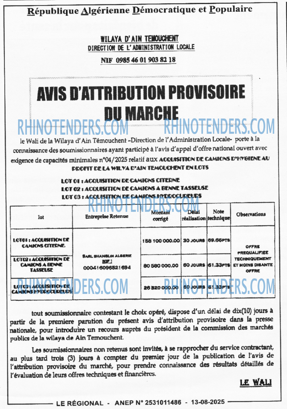 LE REGIONAL
