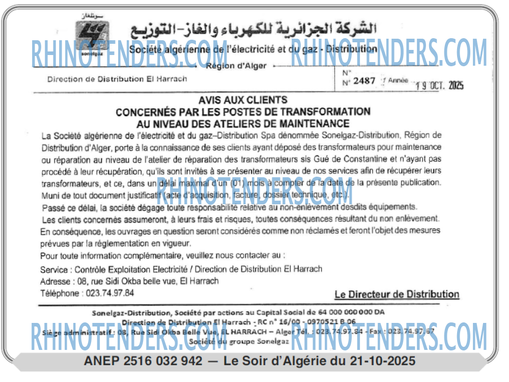LE SOIR D'ALGERIE