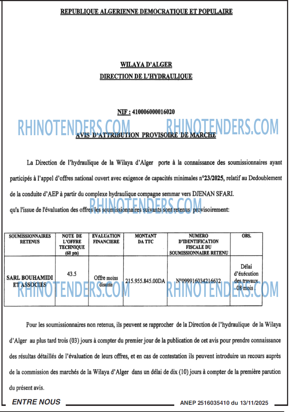 Rhinotenders