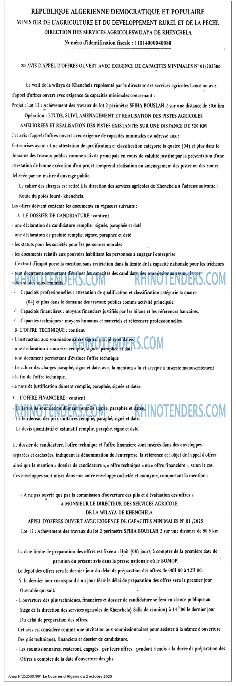 Le Courrier d'Algerie