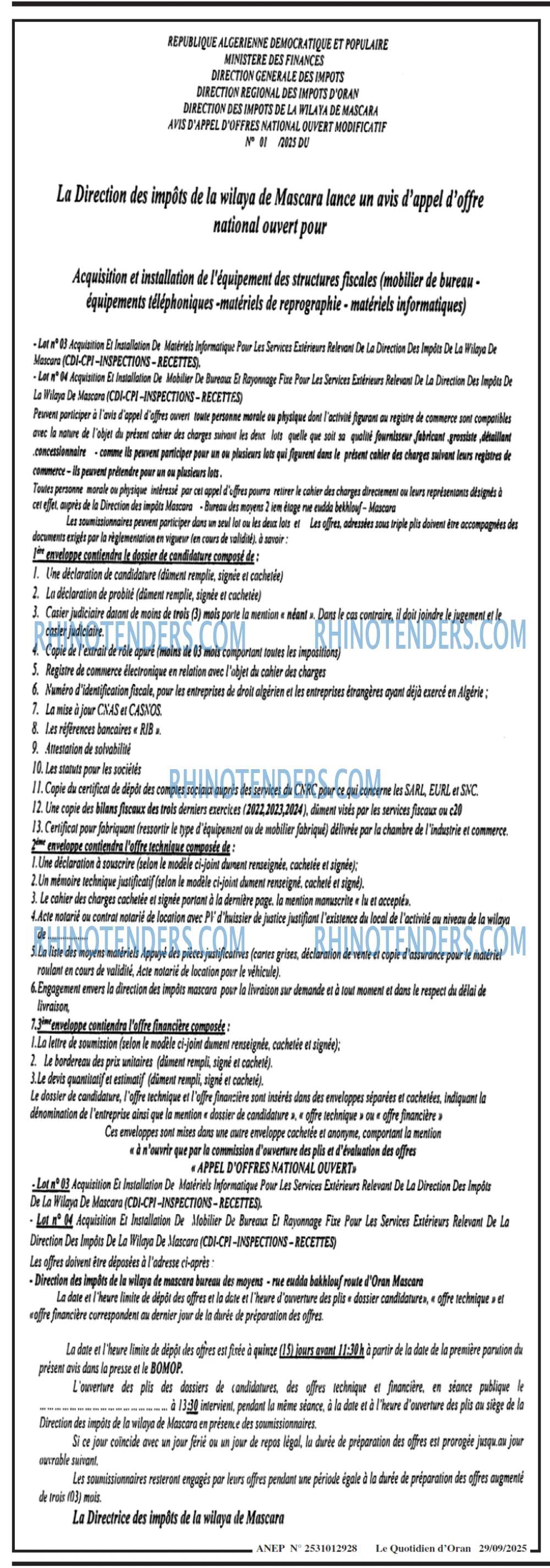Le Quotidien d'Oran