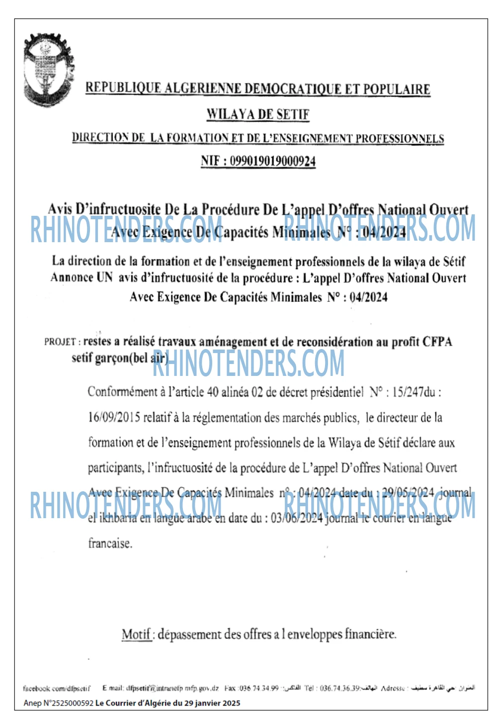Le Courrier d'Algerie