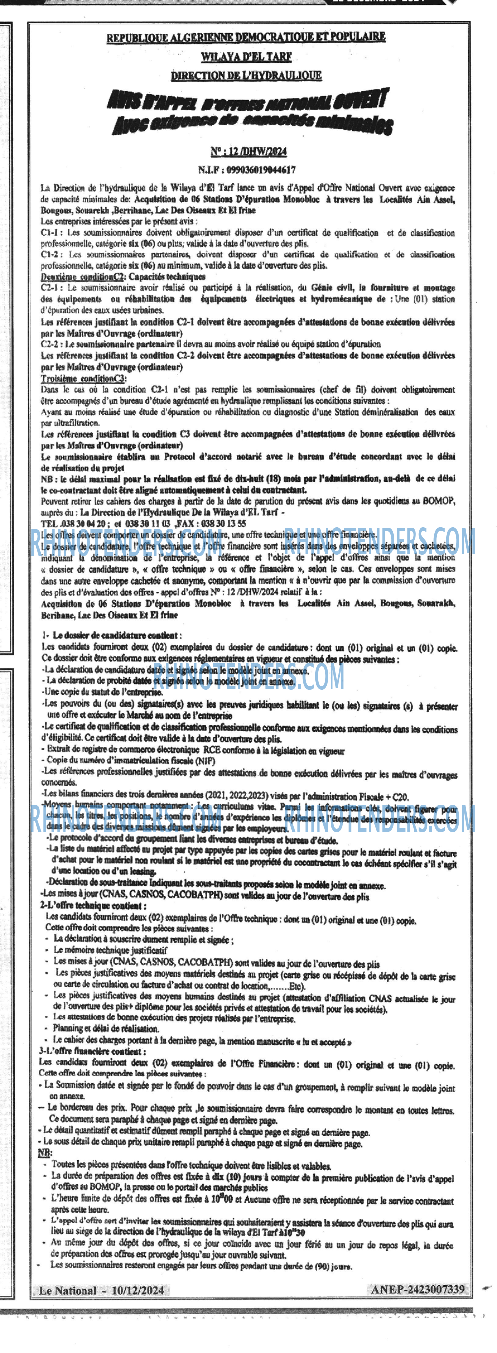 LE SOIR D'ALGERIE