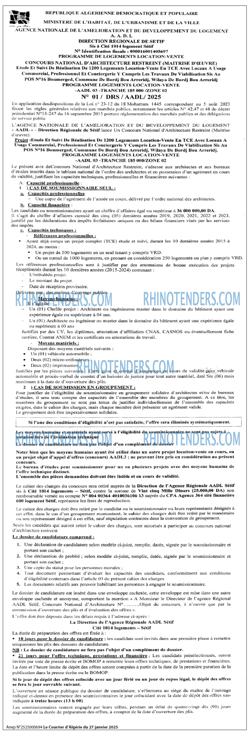 Le Courrier d'Algerie