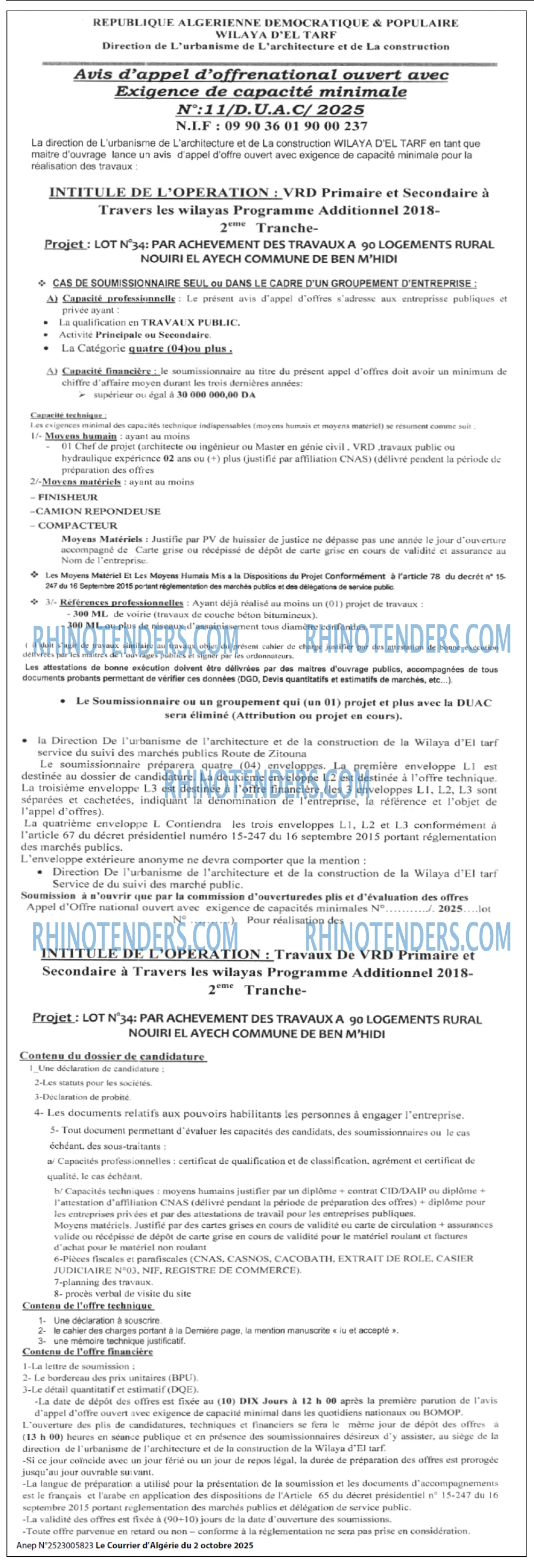 Le Courrier d'Algerie
