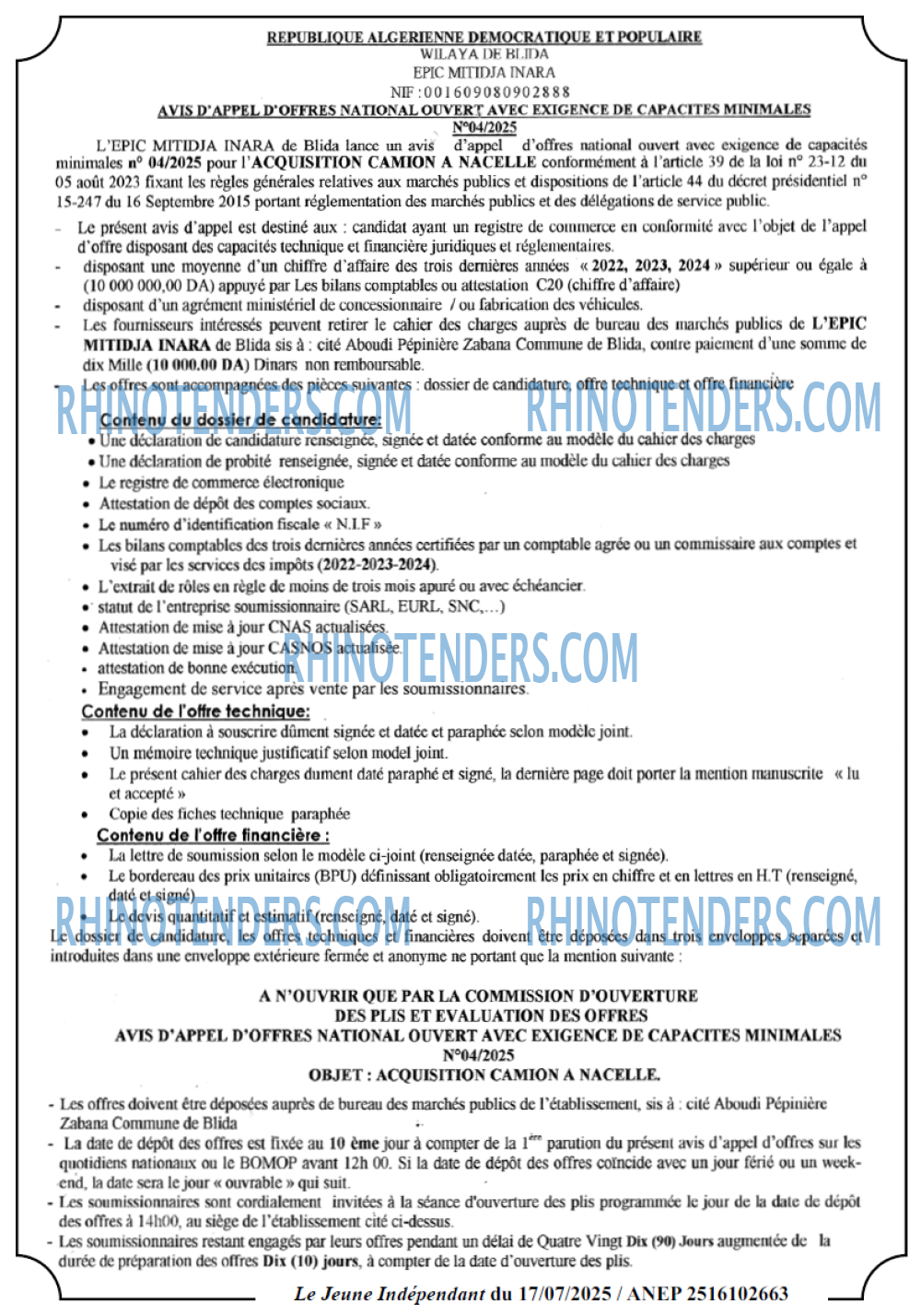 Le jeune indépendant