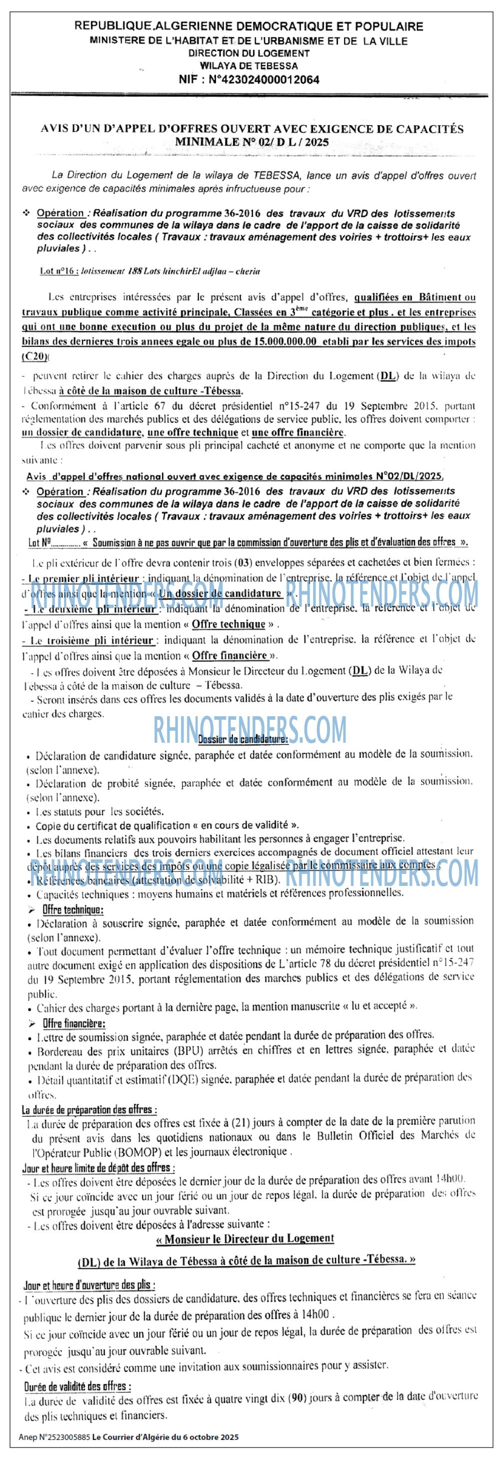 Le Courrier d'Algerie