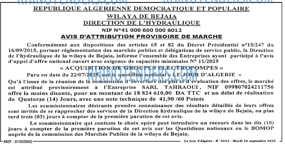 Le Jour d'Algérie