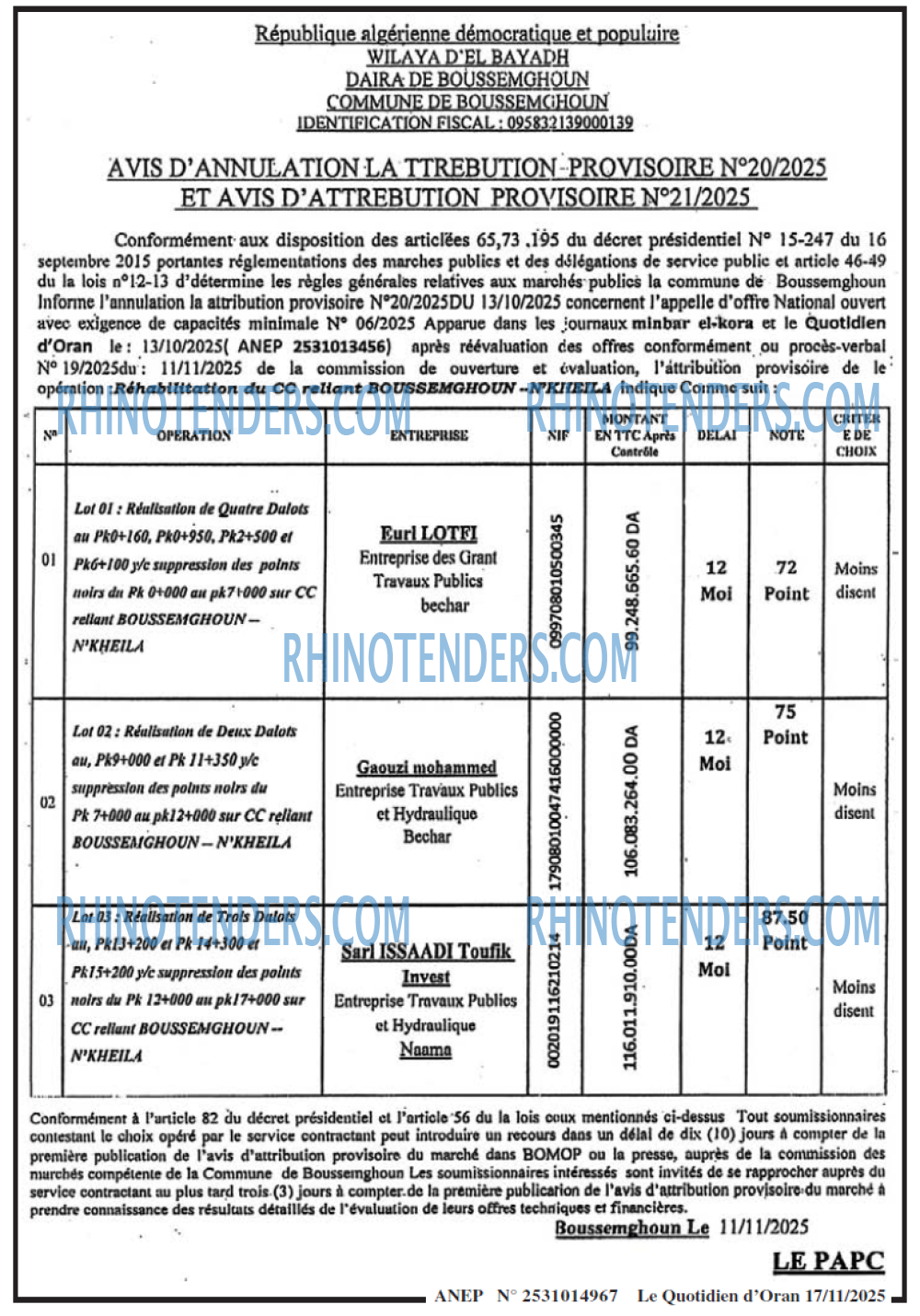 Le Quotidien d'Oran