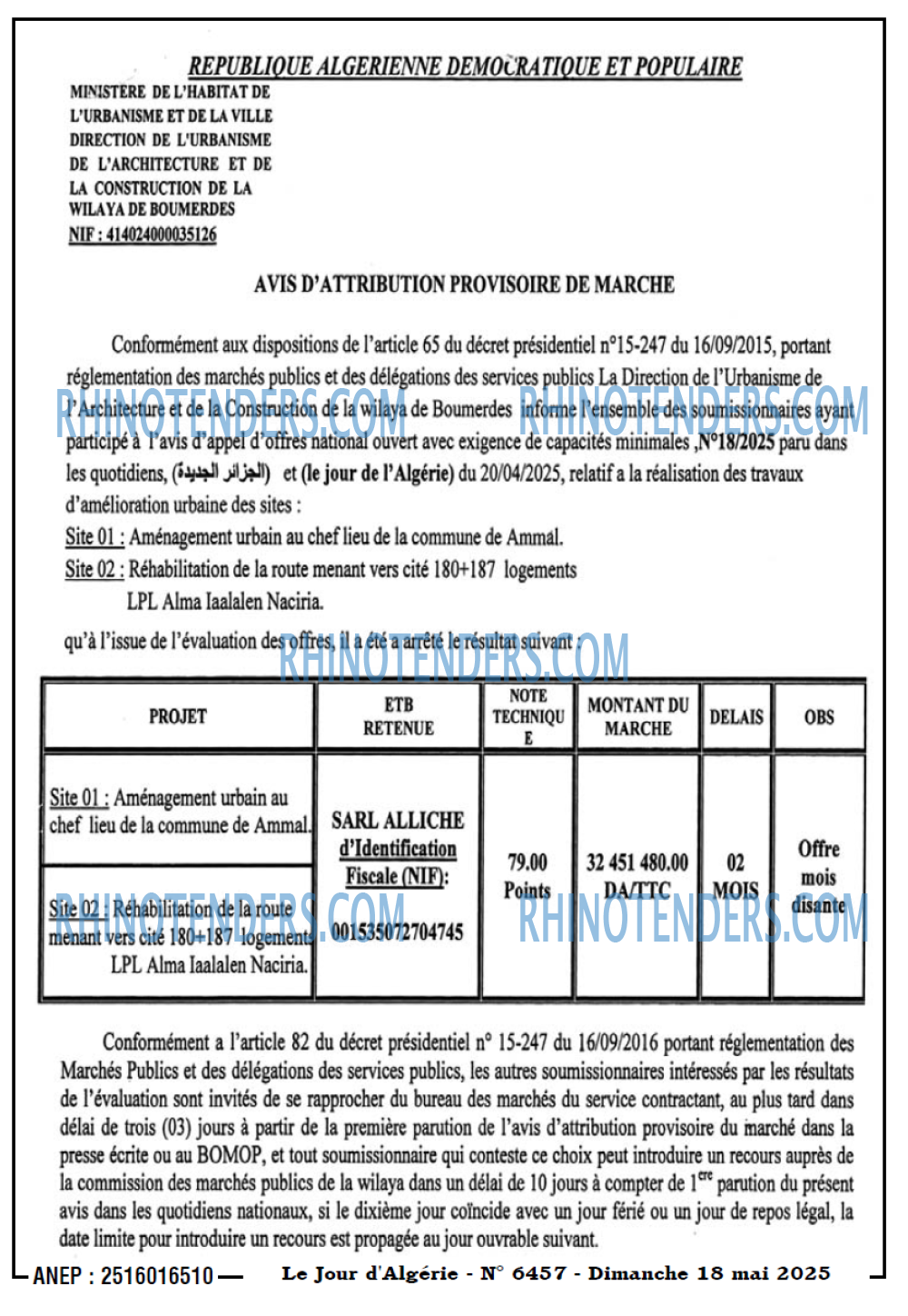 Le Jour d'Algérie